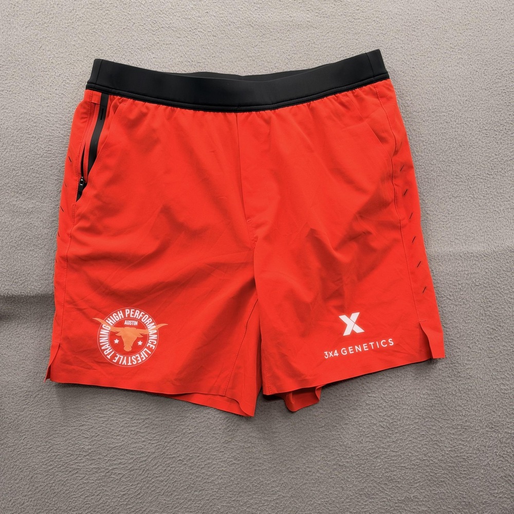 Ten Thousand Interval Shorts Mens Large Red Lined Running 7 Inseam Athletic
